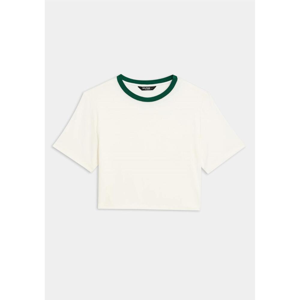 NEW SPLITS59 djuna crop ringer top in white arugula - Picture 5 of 5